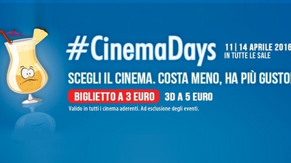 Tutte le iniziative che partiranno con i CinemaDays! Ecco anche i film e le sale che aderiscono