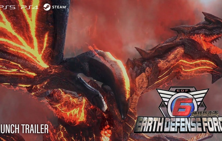 Earth Defense Force 6 il trailer di lancio del caotico sparatutto