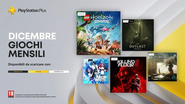 PlayStation Plus: i giochi di dicembre, con LEGO Horizon