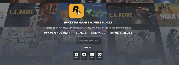 Il nuovo Humble Bundle e dedicato a Rockstar