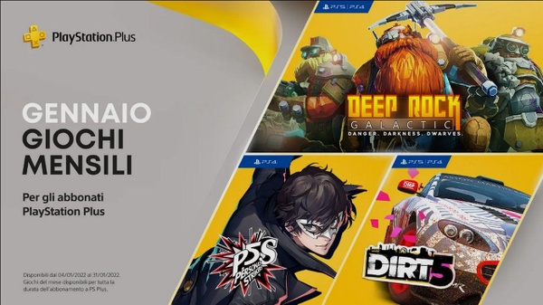 Playstation Plus, i titoli di gennaio