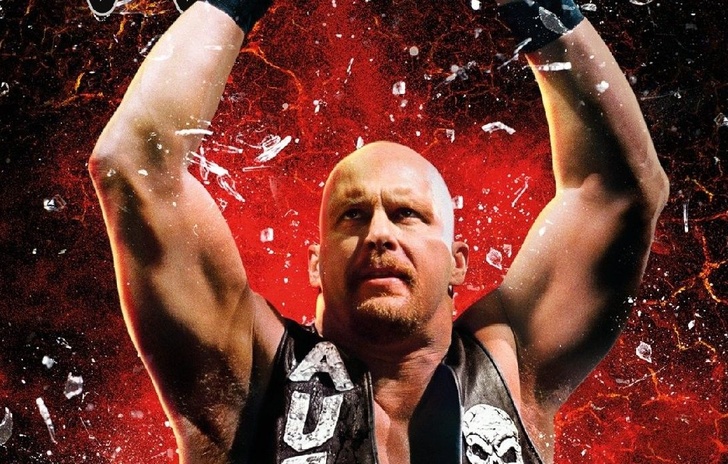 Stone Cold Steve Austin sulla copertina di WWE 2K16