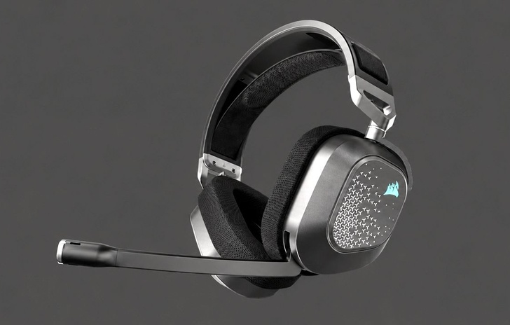CORSAIR HS80 v2 MAX Wireless cuffie gaming fino a 130 ore