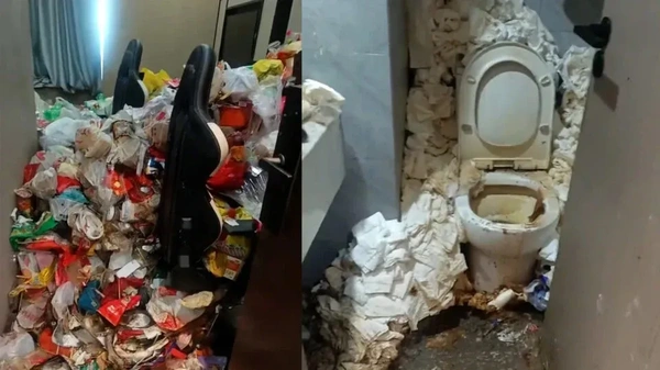 Gamer lascia la camera d'albergo dopo due anni ed e una discarica