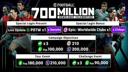 eFootball celebra 700 milioni di download 