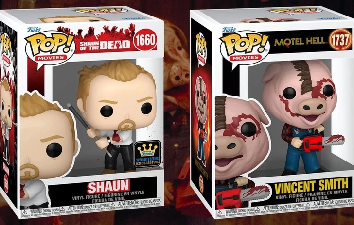 Funko Pop Lomaggio a Motel Hell e Shaun of the Dead