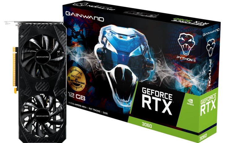 Gainward Relaunches GeForce RTX 3060 Python II OC