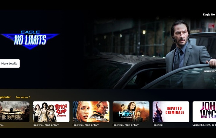 Eagle No Limits Nuovo canale action thriller su Prime Video