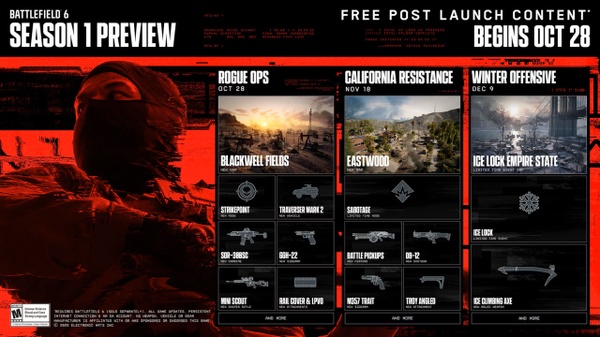 Battlefield 6: la roadmap coi dettagli della prima Stagione