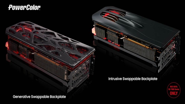 Red Devil RX 7900 - PowerColor lancia i backplate intercambiabili