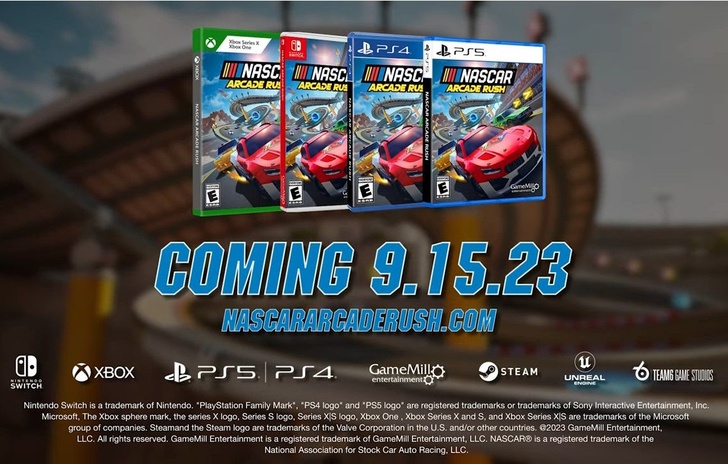 Nascar Arcade Rush larcade su PC e console dal 15 settembre