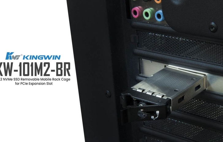 Kingwin Removable Mobile Rack Cage Scambia lSSD M2 NVMe