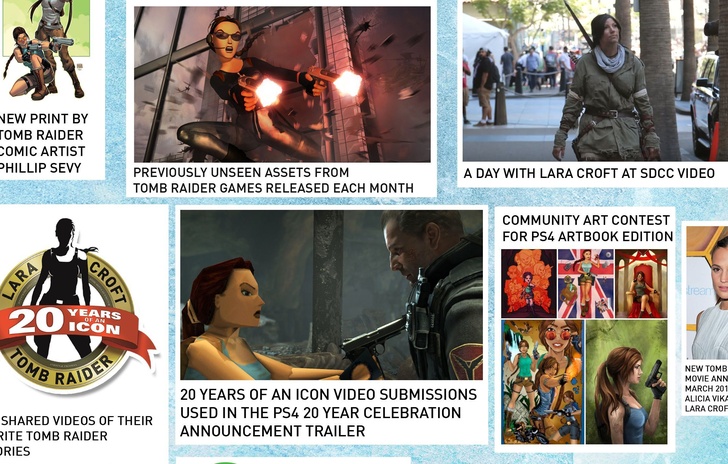 Uninfografica per il lancio di Rise of the Tomb Raider 20 Year Celebration