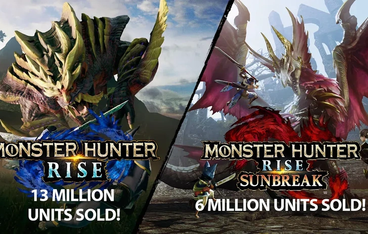 Monster Hunter Rise a quota 13 milioni Sunbreak a 6 milioni 