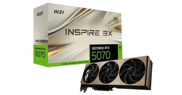 MSI e le GPU personalizzate per NVIDIA GeForce RTX 5070