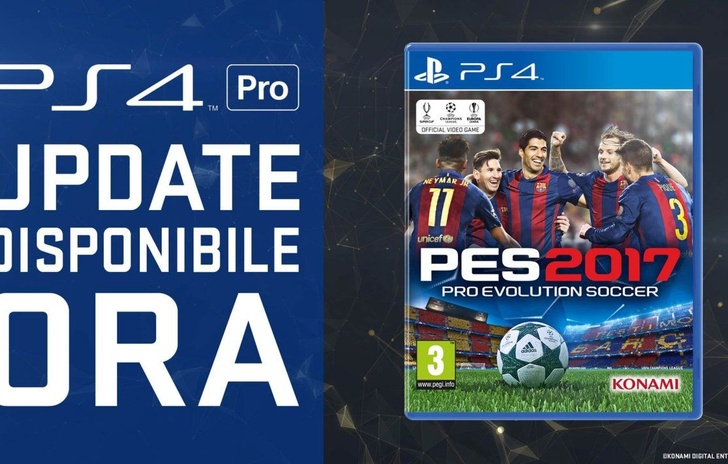PES 2017 si aggiorna per PS4  Pro