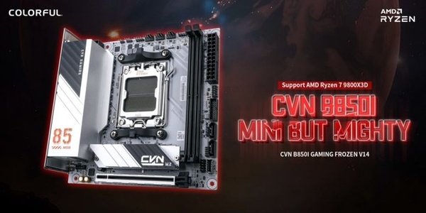 Colorful e la motherboard CVN B850I Gaming Frozen per Ryzen 9000