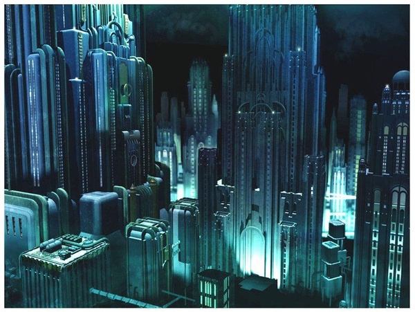 Diversi concept Art legati all'adattamento cinematografico di Bioshock
