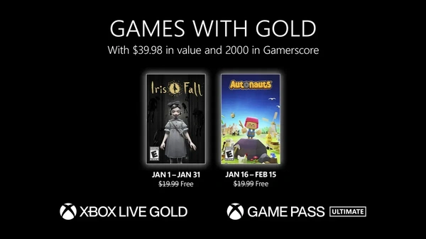 Games with Gold, i titoli di gennaio