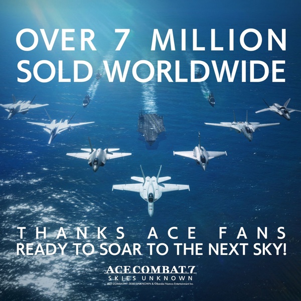 Ace Combat 7: Skies Unknown non si ferma, raggiunti i 7 milioni