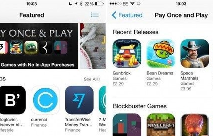 Apple introduce la categoria Pay Once Play