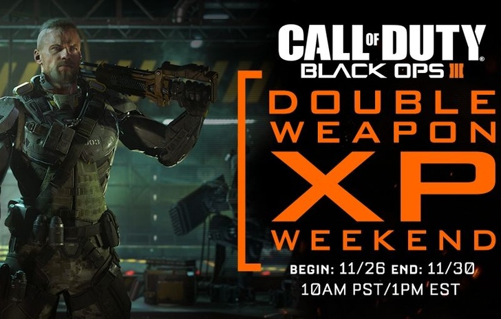 Weekend a doppi XP per le armi di CoD Black Ops III