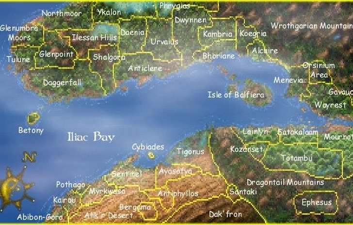 La mappa più grande Il primato è ancora di Daggerfall