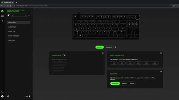 Razer Synapse Web debutta in beta: settaggi gaming via browser