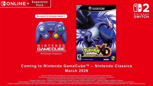 Pokemon XD, a marzo il secondo capitolo per GameCube arriva su Switch 2