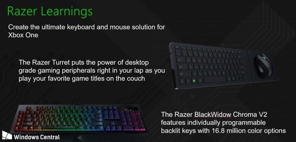 Microsoft ha scelto Razer per portare tastiera e mouse su Xbox