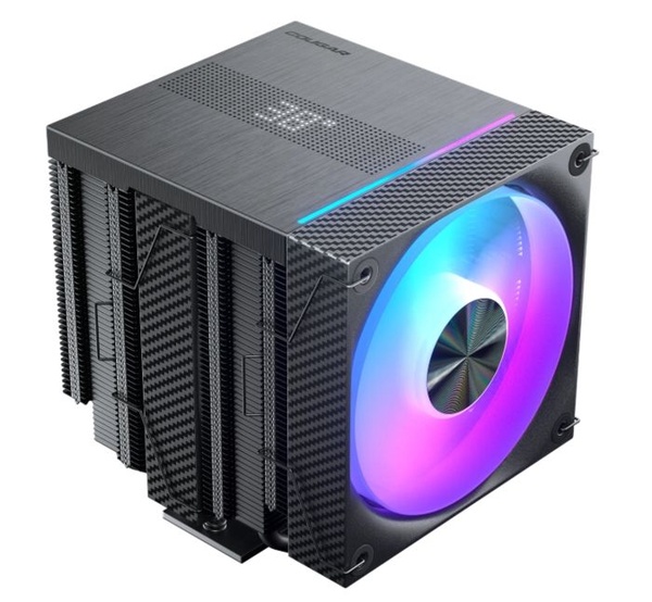 COUGAR FRZ 612 ARGB: Dual Tower Cooler with CPU Display