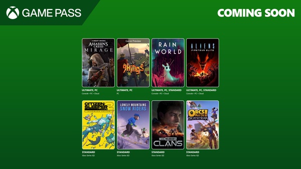 Xbox Game Pass: la prima ondata di agosto, con AC Mirage