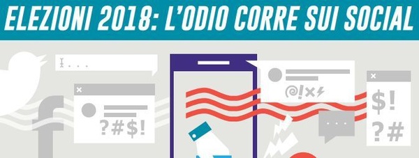 Elezioni 2018: l'odio corre sui social
