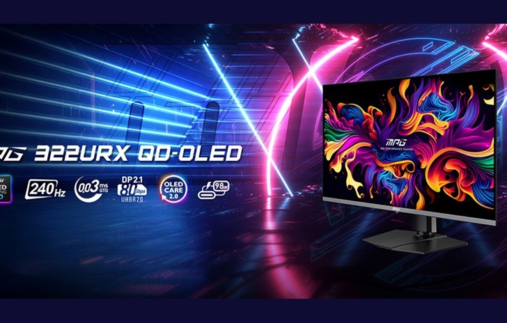MSI MPG 322URX Monitor gaming QDOLED 4K da 240Hz
