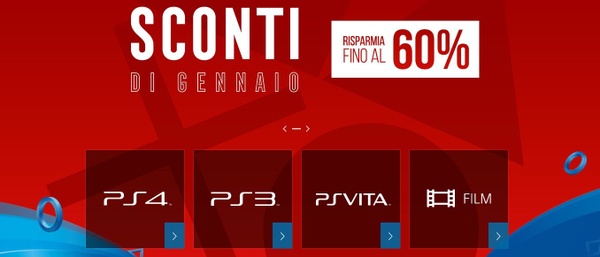 Gennaio, e tempo di sconti sul PSN
