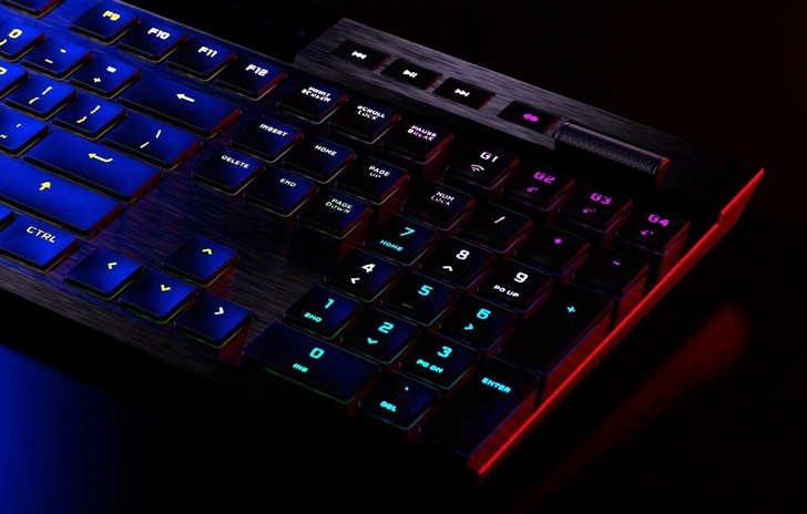 Corsair K100 Air Wireless Meccanica ultra sottile