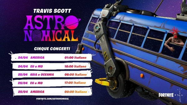 Fortnite e Travis Scott presentano ASTRONOMICAL