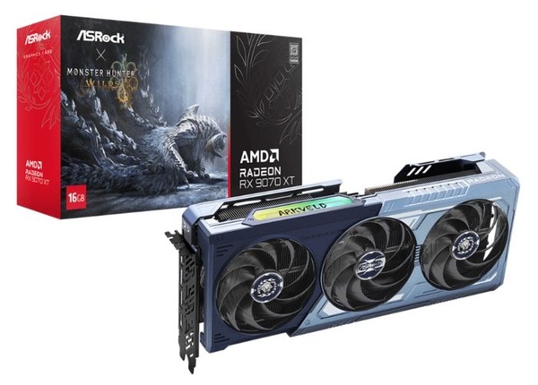 GPU RX 9070 XT Monster Hunter Wilds Edition da ASRock e Capcom