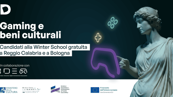 Winter School 2026, il nuovo laboratorio di Gaming e beni culturali