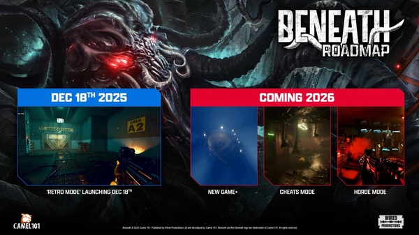 Beneath pubblica la Roadmap e comincia con il Retro Mode