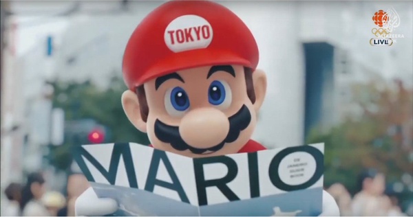 Da Rio a Tokyo: Mario accoglie la fiamma Olimpica!
