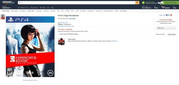 In arrivo una remaster per Mirror's Edge?