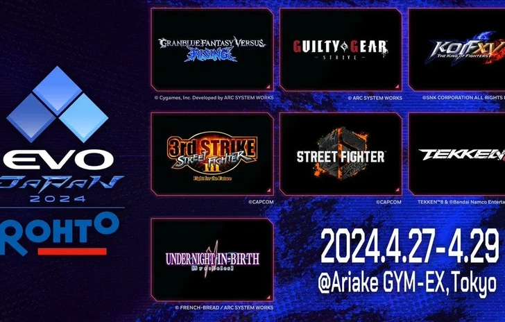 Evo Japan 2024 annunciata la lineup dei giochi