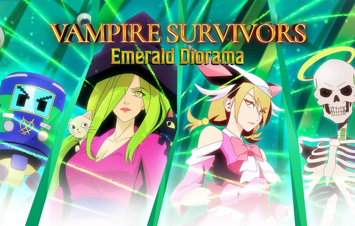 Vampire Survivors disponibile lupdate Emerald Diorama con SaGa Emerald Beyond