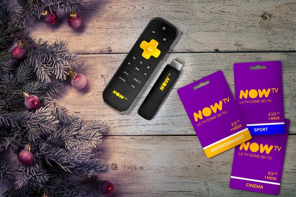 NOW TV Smart Stick e NOW TV Card accendono il Natale