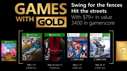 Metal Gear Solid V e Vanquish nei Games With Gold di maggio