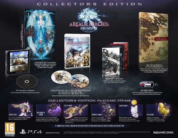 FFXIV: a Realm Reborn: data e collector's per PS4