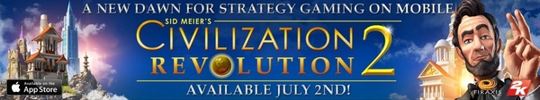 Annunciato Civilization Revolution 2 per iOs