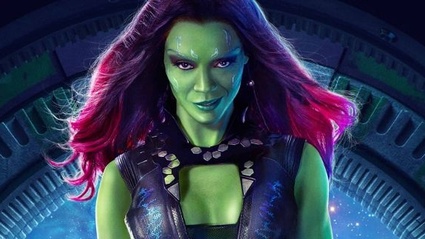 Due nuove foto dal set di Guardiani della Galassia Vol. II! Zoe Saldana verdissima