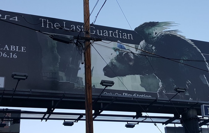 The Last Guardian sui cartelloni pubblicitari